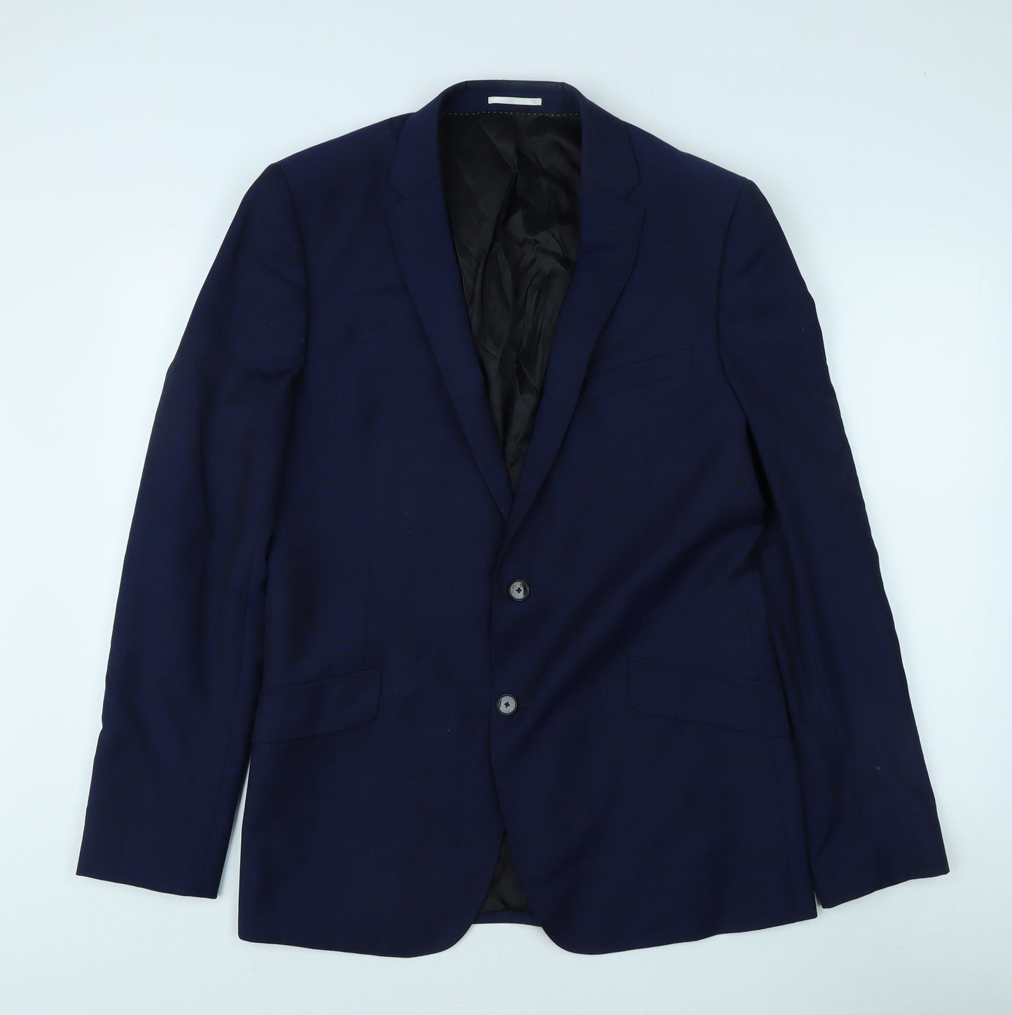 John Lewis Men's Blue Slim Fit Wool Blazer 42L