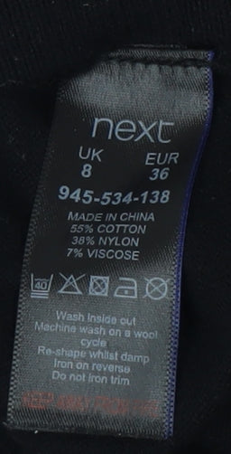 Next Women's Black Pullover Jumper Size 8 Studded