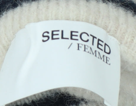 SELECTED FEMME Women's Multicoloured Striped Knit Jumper XL