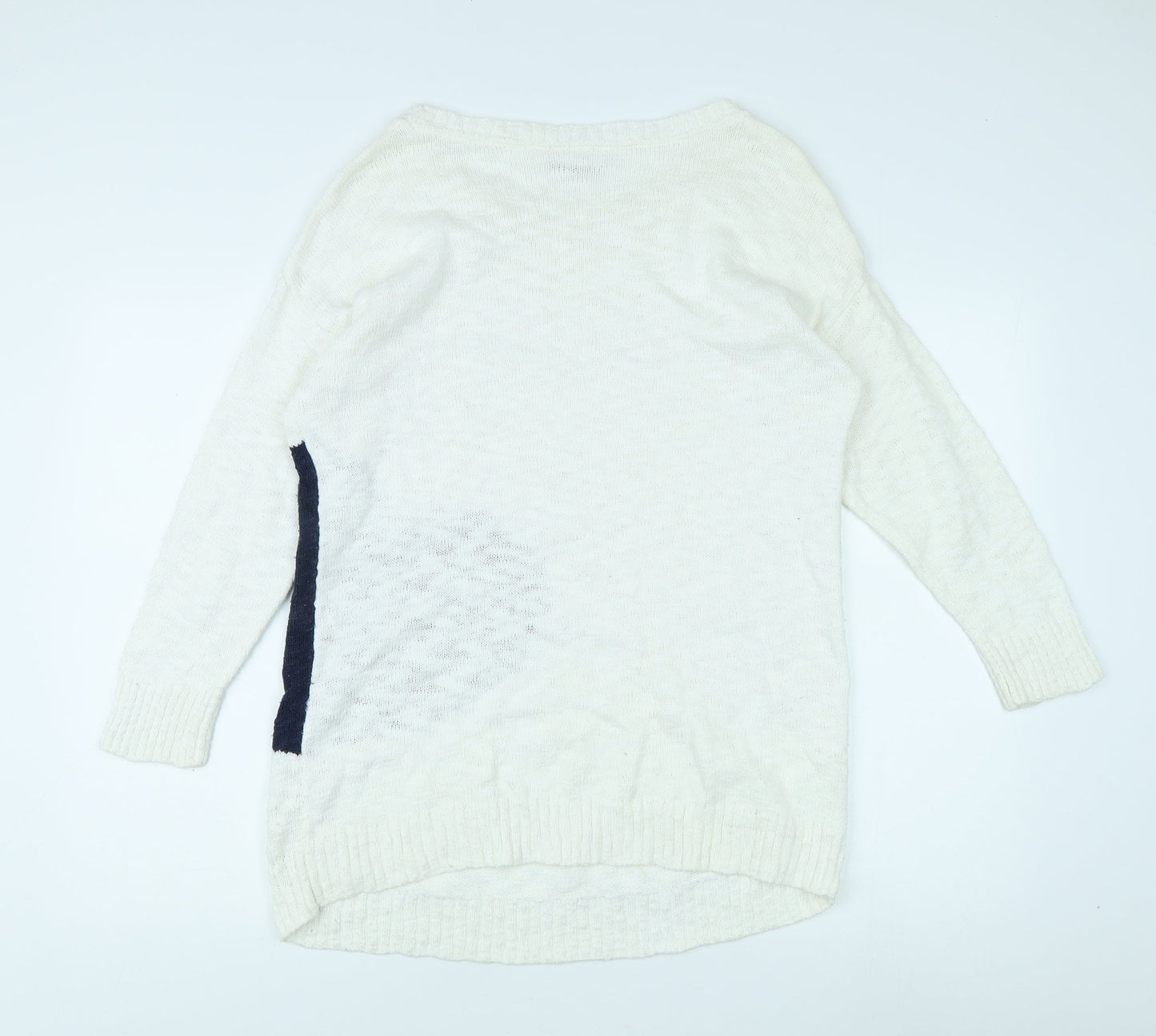 Wallis Women's Ivory Heart Pullover Jumper M