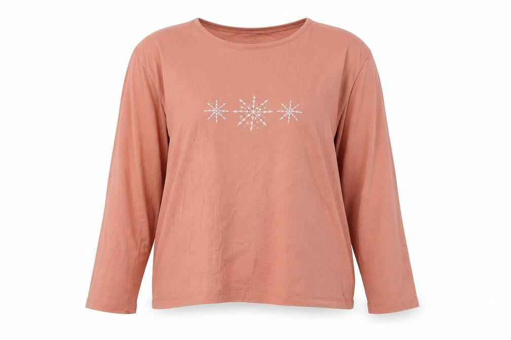 Womens UK Size L EWM Pink 100% Cotton T-Shirt