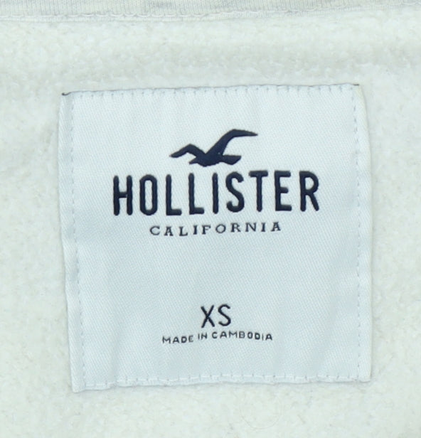 Hollister Women Grey Hoodie Jacket XS