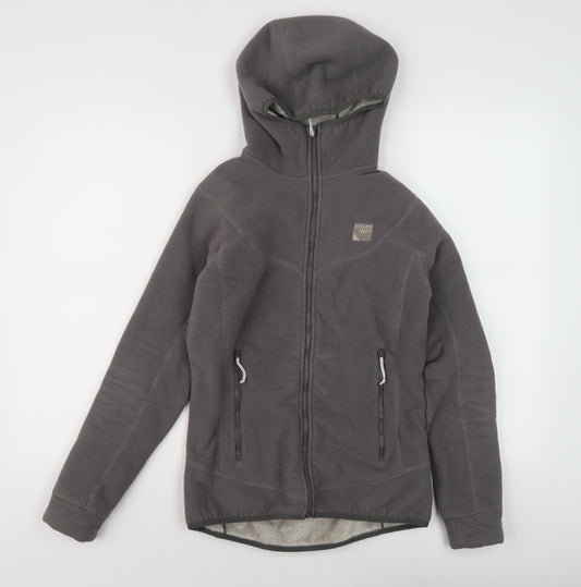 Sprayway Women's Grey Full Zip Fleece Hoodie Size 8