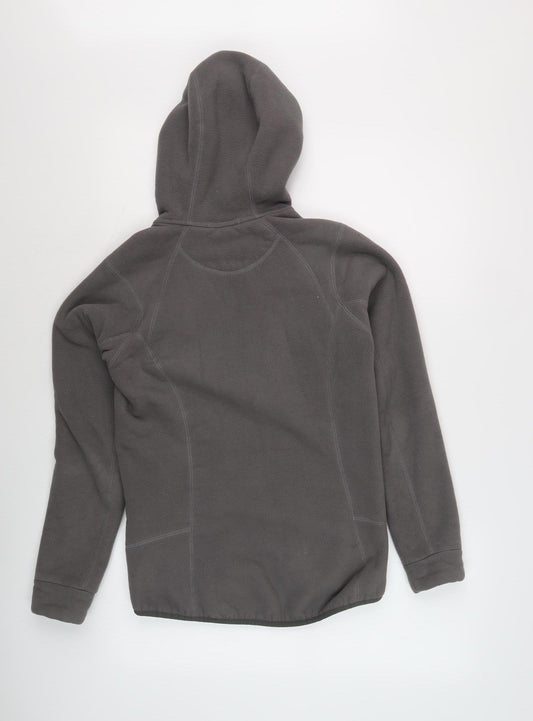 Sprayway Women's Grey Full Zip Fleece Hoodie Size 8