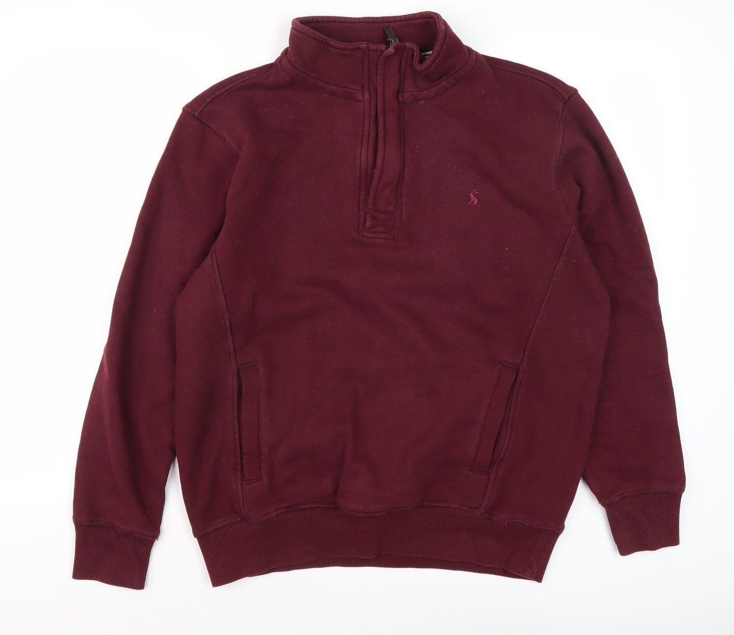 Joules Men's Red Pullover Sweatshirt with Zip