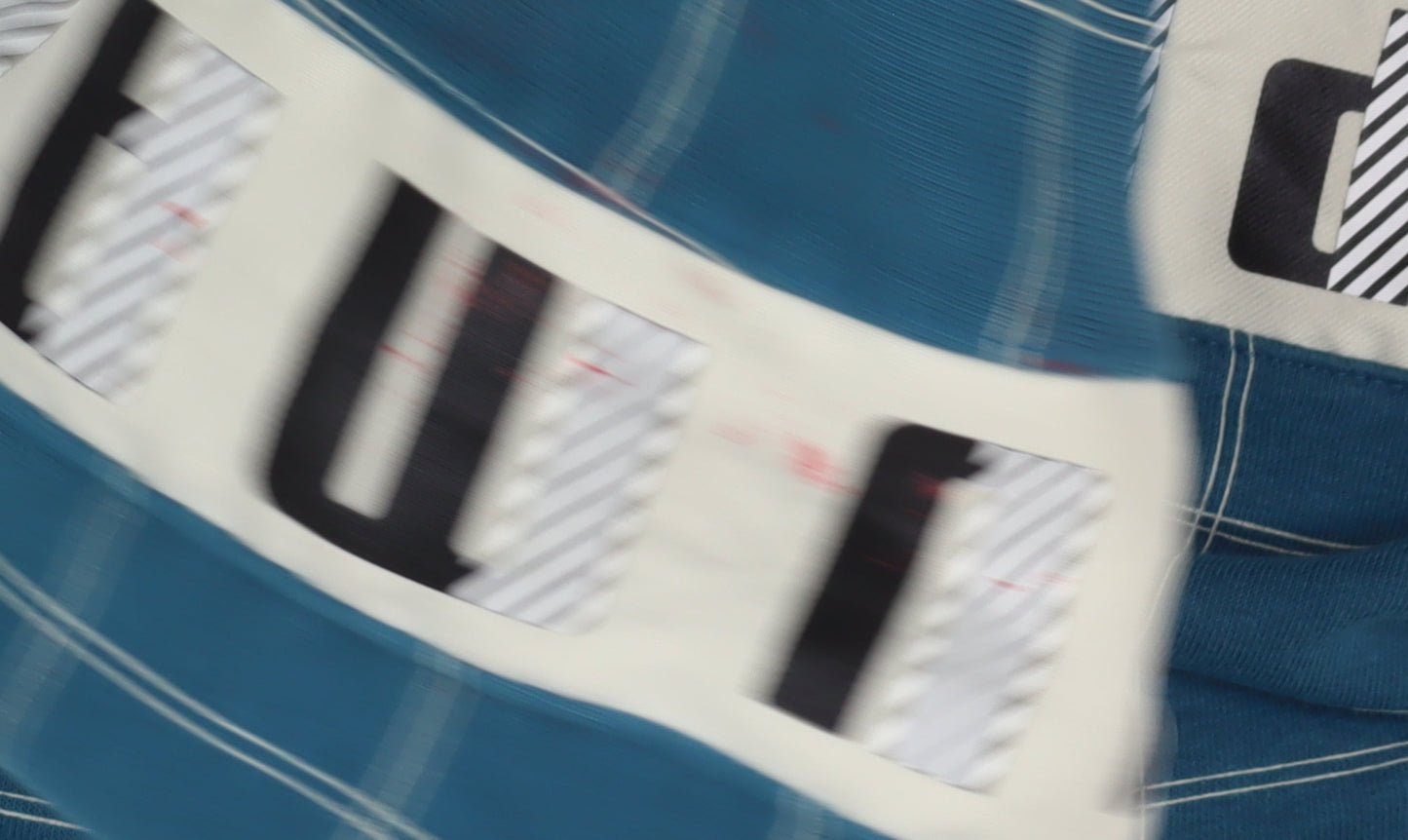 Puma Men's Blue Check Pullover Hoodie, L