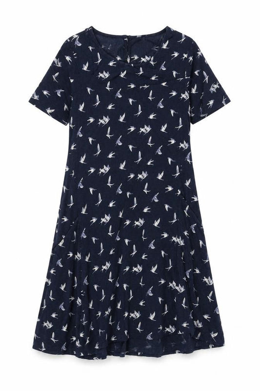 FatFace Women's Blue Jersey Dress, Size 12