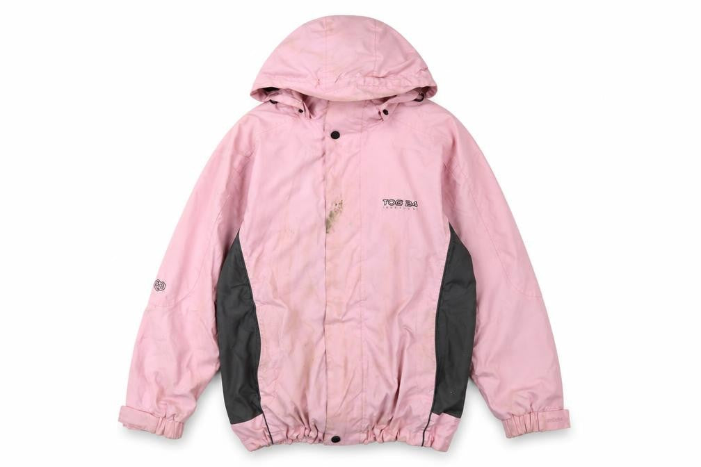 TOG24 Women's Pink Waterproof Hooded Jacket Size 12