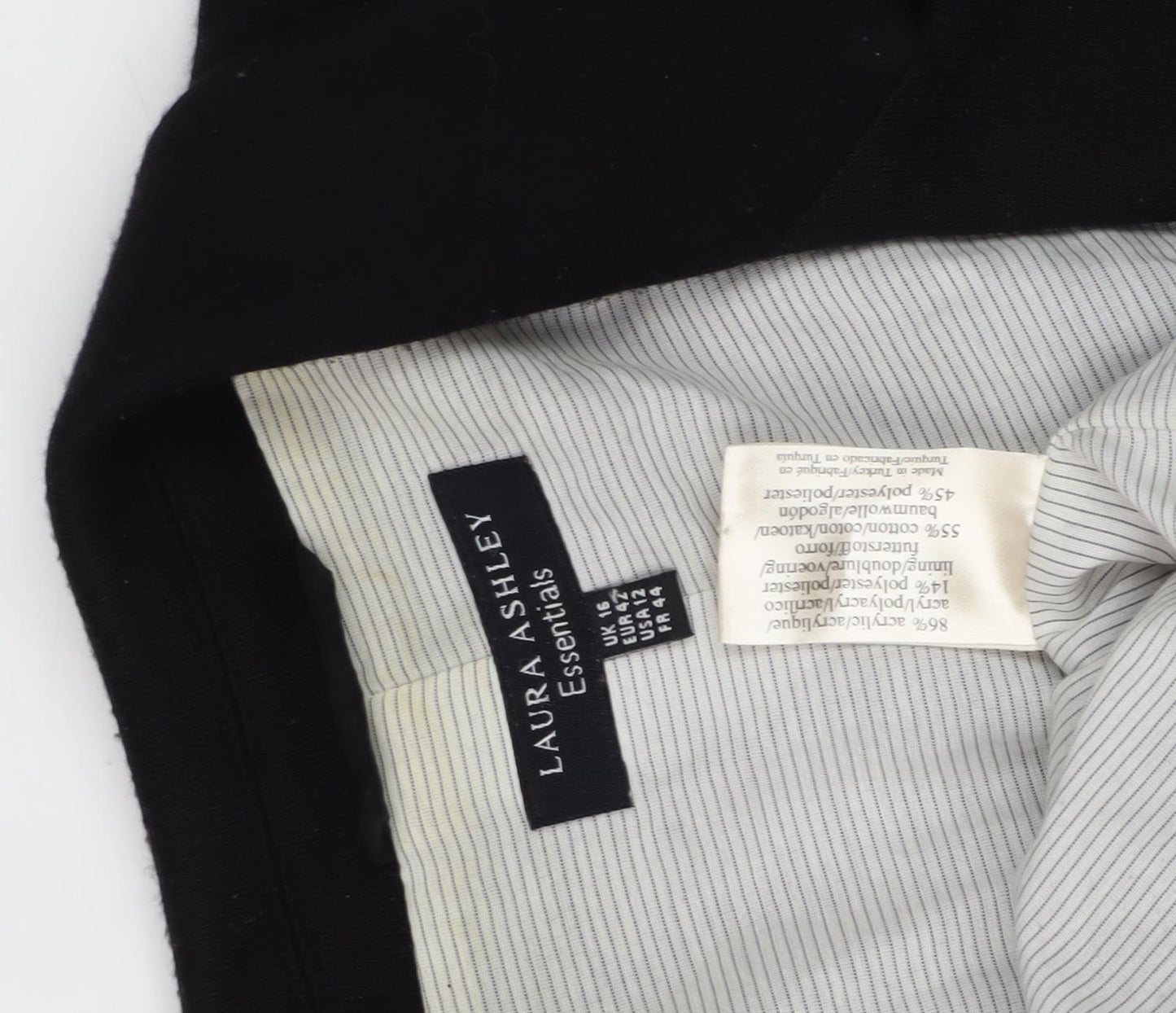 Laura Ashley Women's Black Blazer Size 16