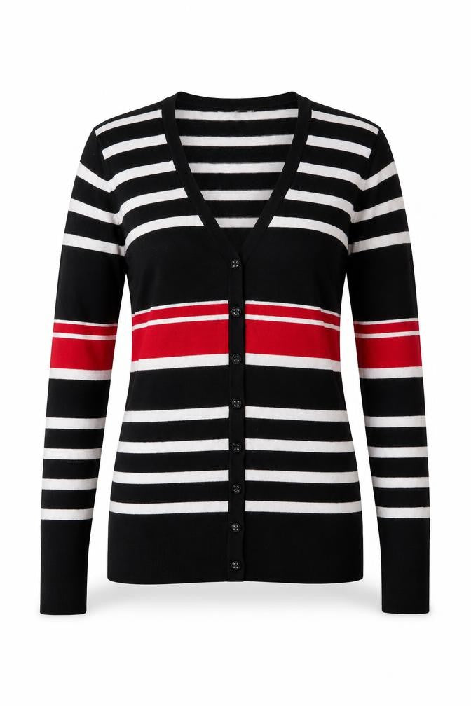 Womens UK 12 Regular Laura Ashley Black Cardigan