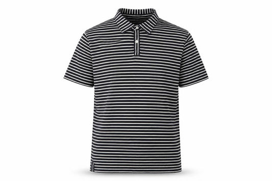 Jasper Conran Men's Black Striped Polo, Size L