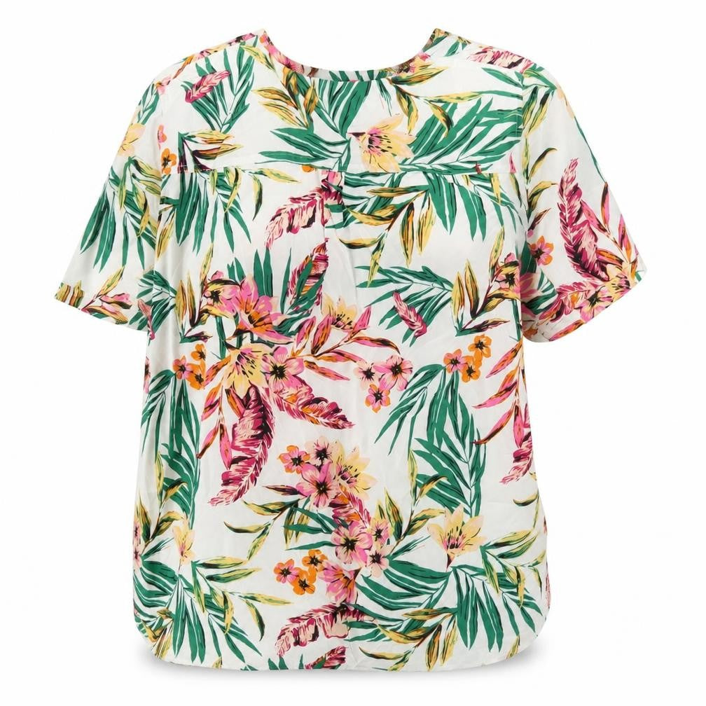 ISLE Essentials Women's Multicoloured Floral Blouse, Size 16