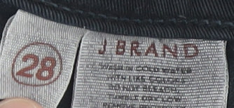J Brand Women's Black Skinny Jeans Size 12 with Ankle Zips