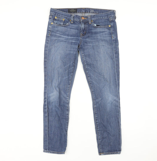 J.Crew Women’s Blue Ankle Jeans Size UK 12 Stretch Denim