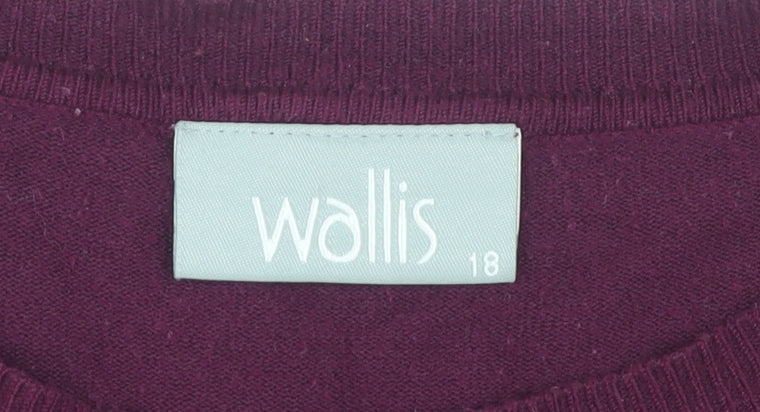 Wallis Women's Purple Pullover Jumper Size 18