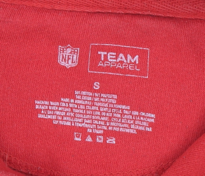 NFL Team Apparel Red Unisex Hooded Pullover, Size S
