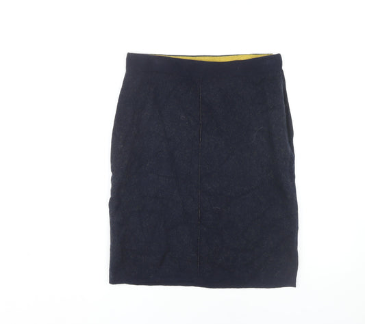 White Stuff Women's Blue Pencil Skirt Size 14