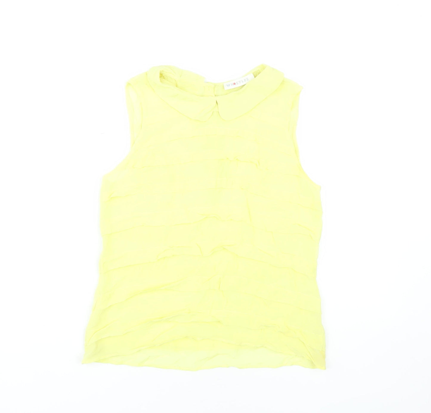 Womens UK Size 8 Whistles Yellow  Blouse