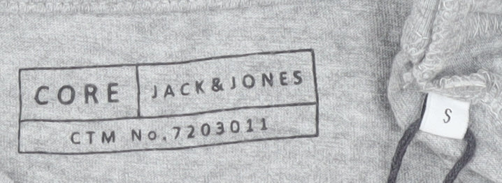 Jack & Jones Men's Grey Crew Neck T-Shirt, Size S