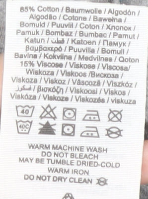 Jack & Jones Men's Grey Crew Neck T-Shirt, Size S