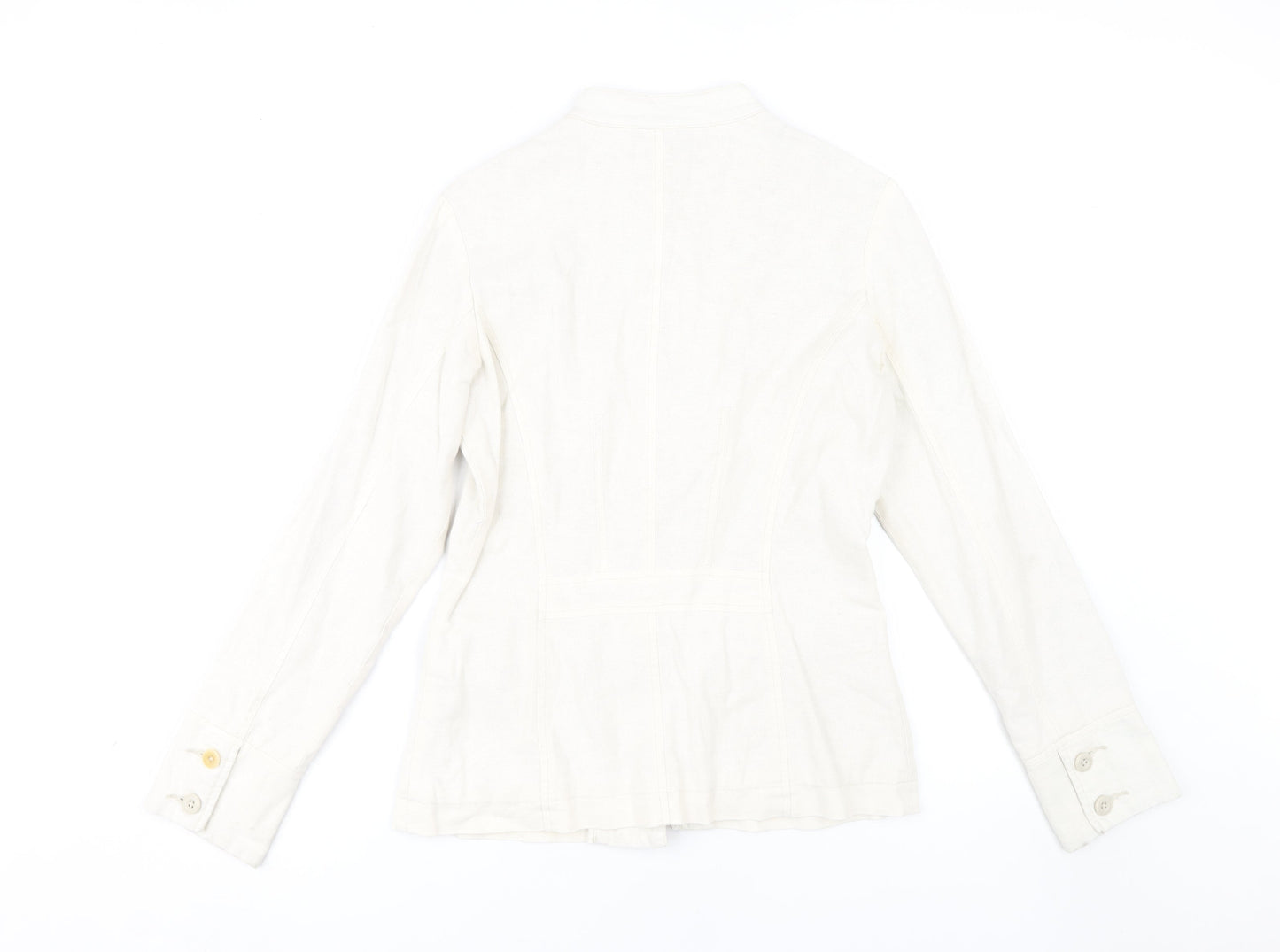 Fat Face Women's Ivory Floral Button Jacket