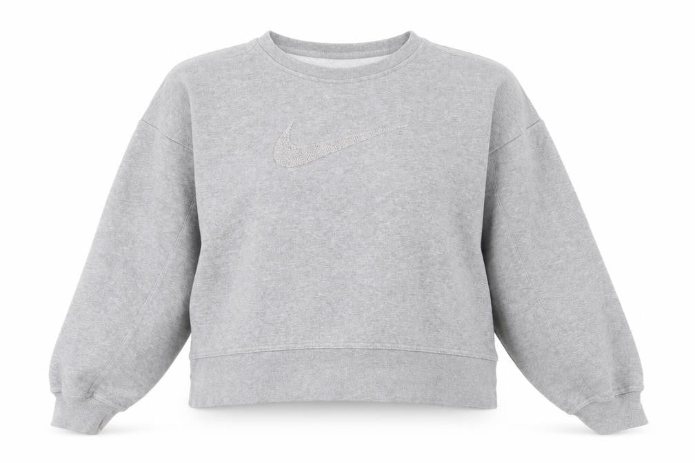 Womens UK S Regular Nike Grey Pullover Sweatshirt