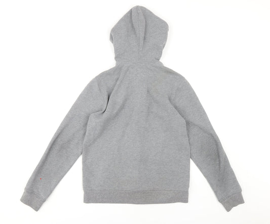 Abercrombie Kids Boys Grey Full Zip Hoodie, Size 16 Years