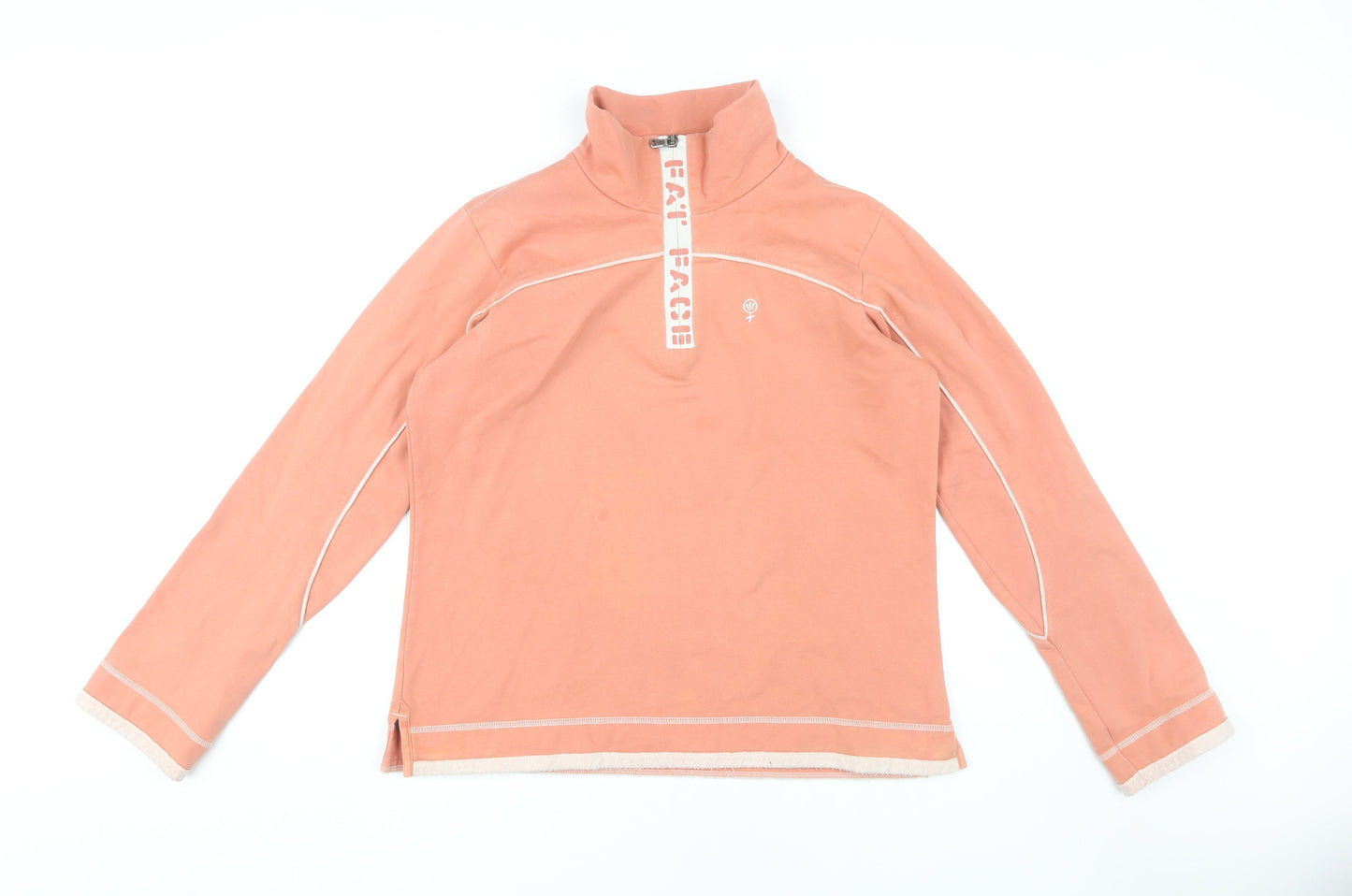 Fat Face Women's Pink Zip Sweatshirt Size 12