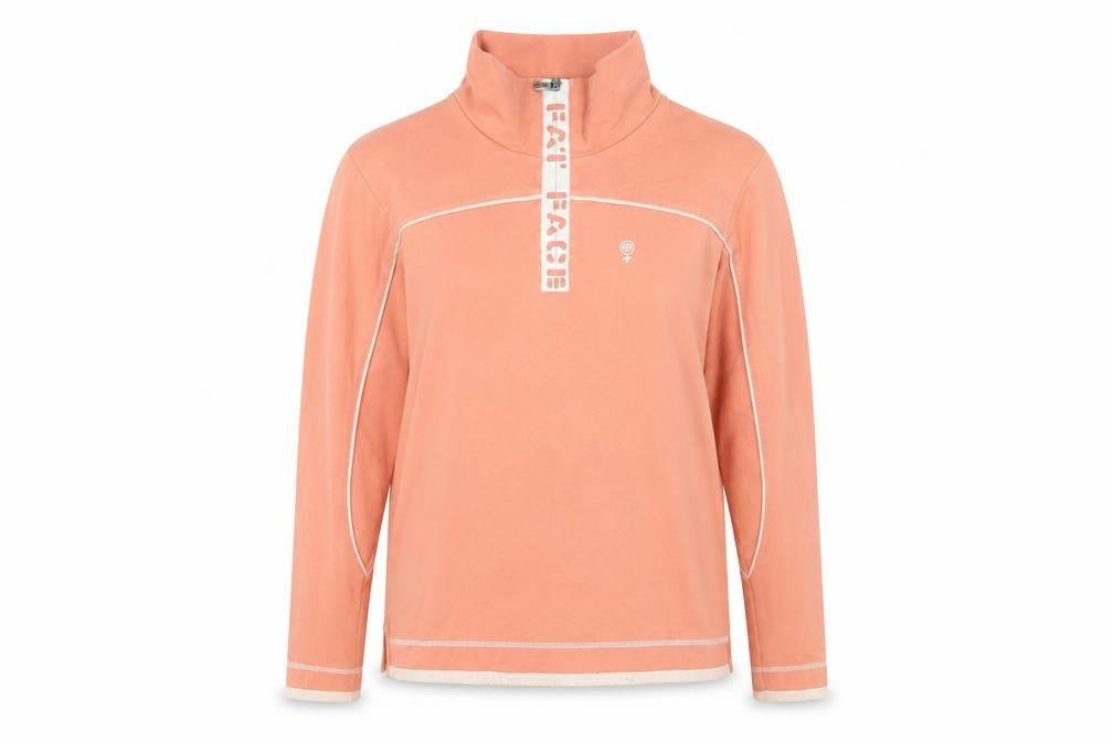 FatFace Women's Pink Zip Sweatshirt Size 12