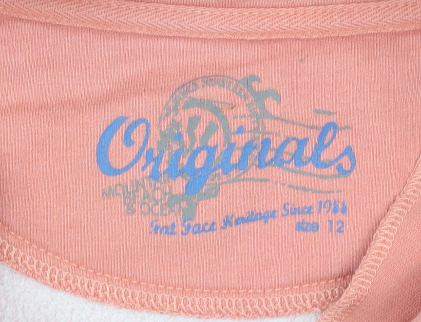 Fat Face Women's Pink Zip Sweatshirt Size 12