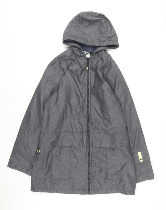 Nike Men's Grey Hooded Windbreaker Jacket M