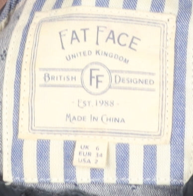 Fat Face Women's Blue Hooded Duffel Coat Jacket Size 6