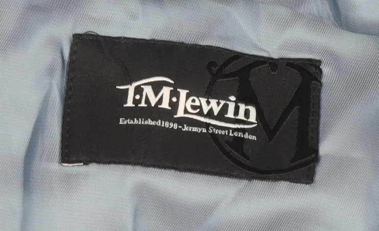 T.M.Lewin Men's Blue Blazer 38R Regular Fit Wool