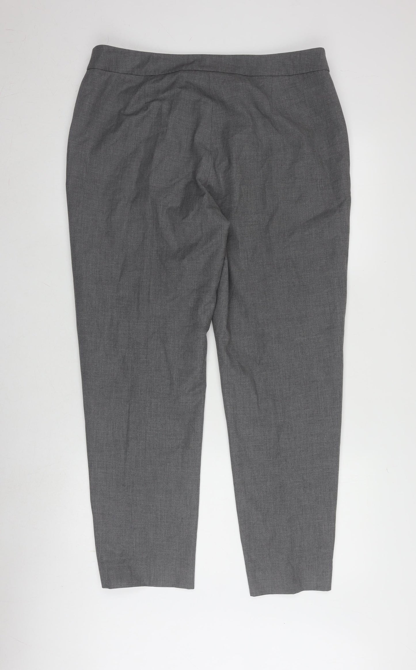 Jaeger Women's Grey Straight Trousers, Size 14