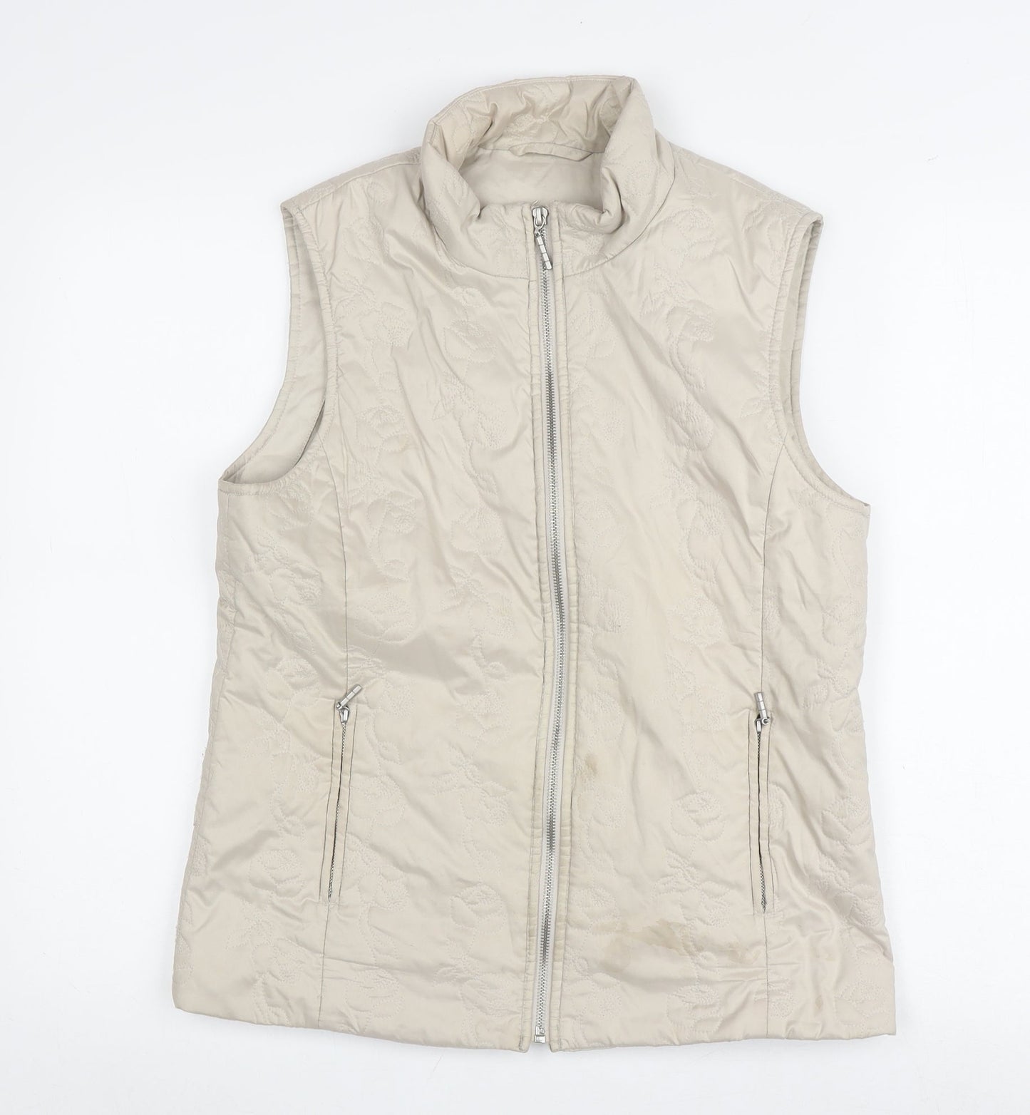 Dash Women's Beige Waistcoat Size 12 Classic Style