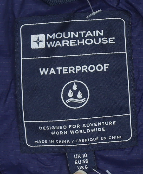 Mountain Warehouse Women's Blue Anorak Jacket, UK 10, Waterproof