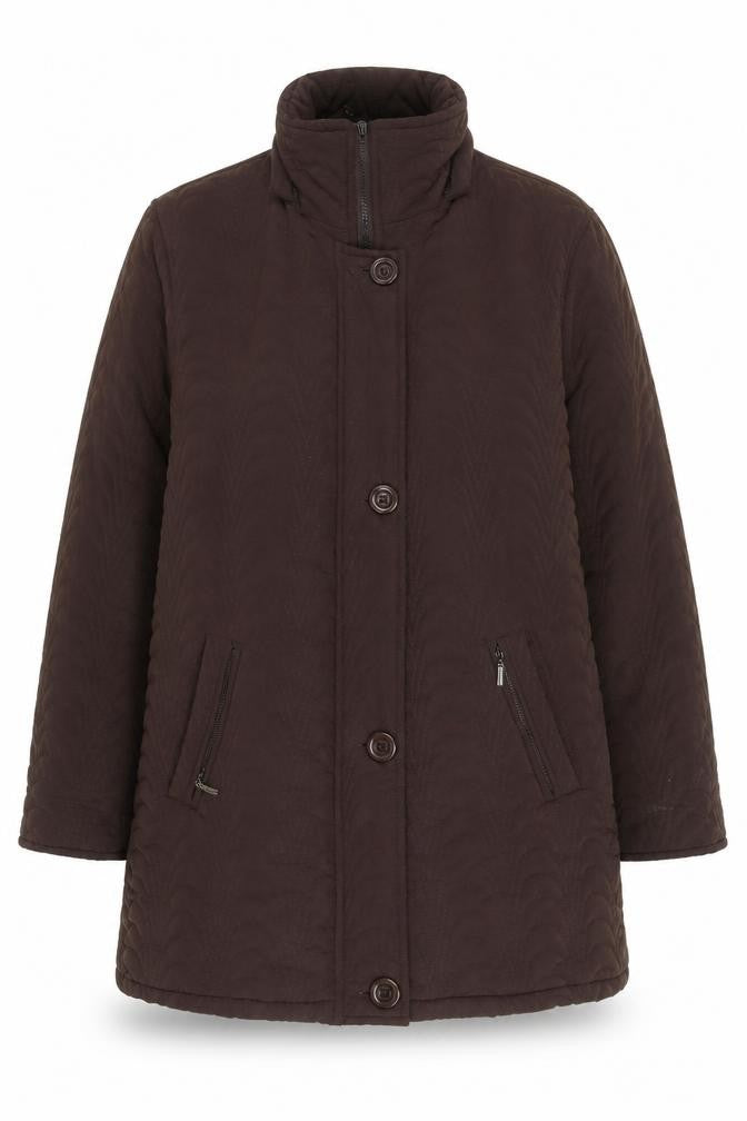 Leimar Women's Brown Quilted Coat Size 20