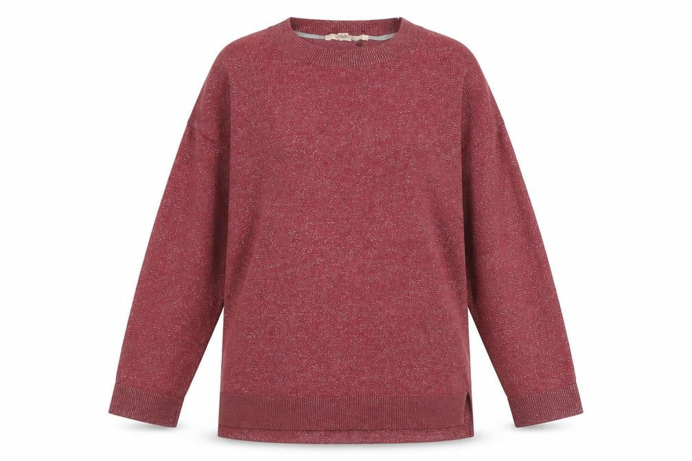 Womens UK 10 Regular White Stuff Red Pullover Tight-Knit