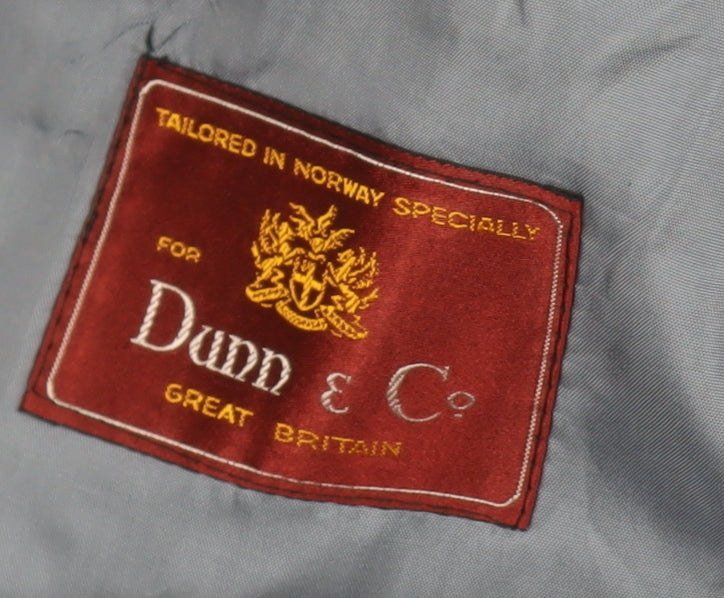 Dunn & Co. Men's Grey Wool Blazer 44 Short Striped