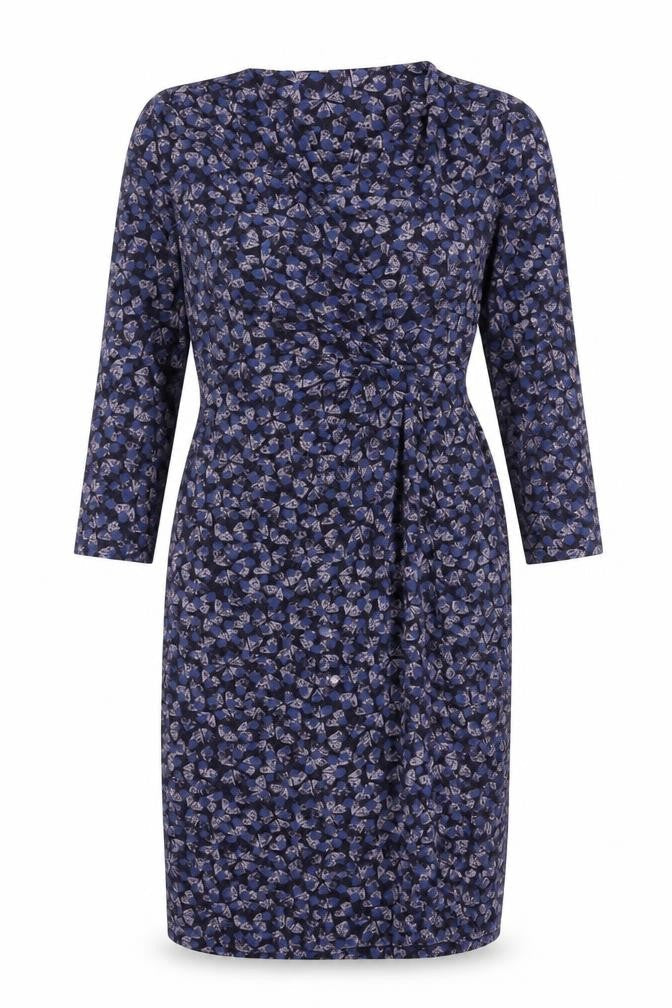 White Stuff Women's Blue Floral Dress, Size 12
