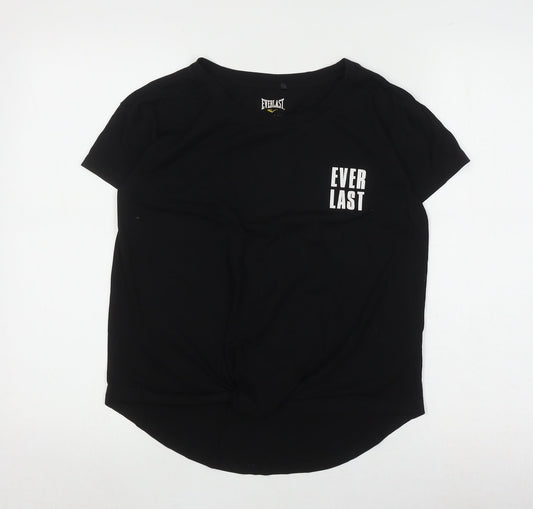 Everlast Women's Black T-Shirt Size 12 Classic Fit