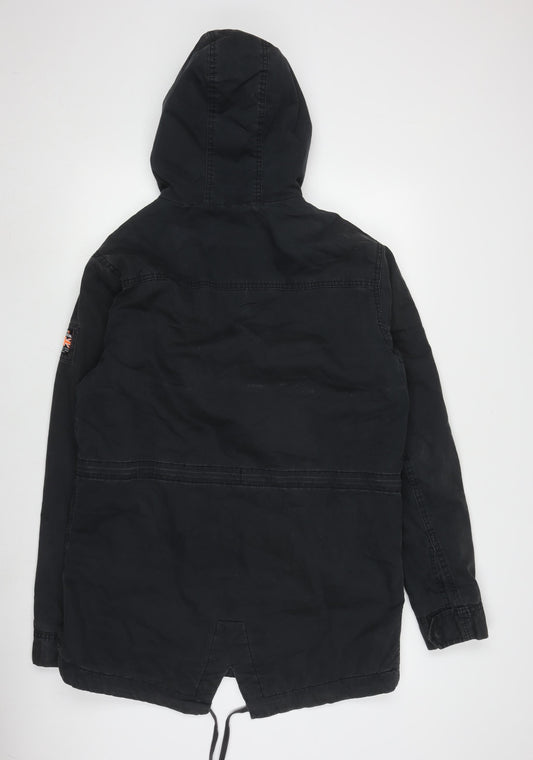 Superdry Men's Black Military Jacket Large