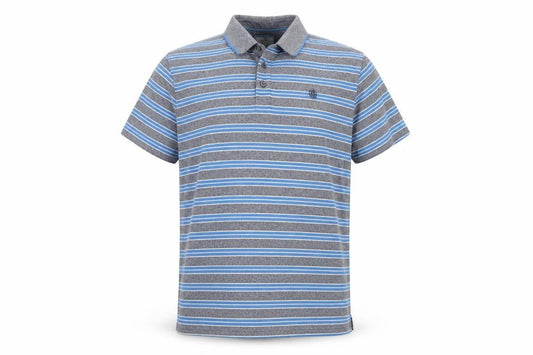 Next Men's Blue Striped Polo Shirt XL