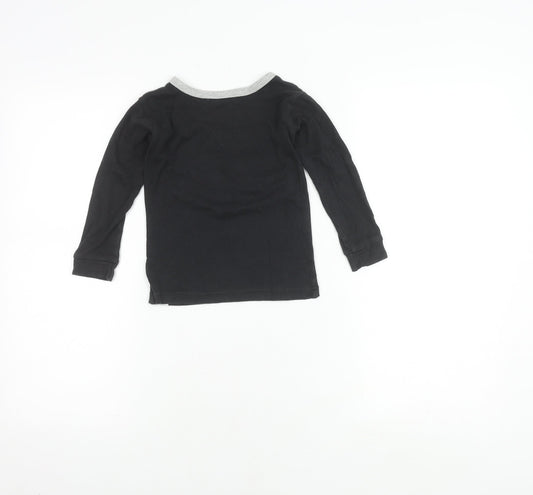 Boys' GAP DC Superhero Black T-Shirt 4 Years Long Sleeve
