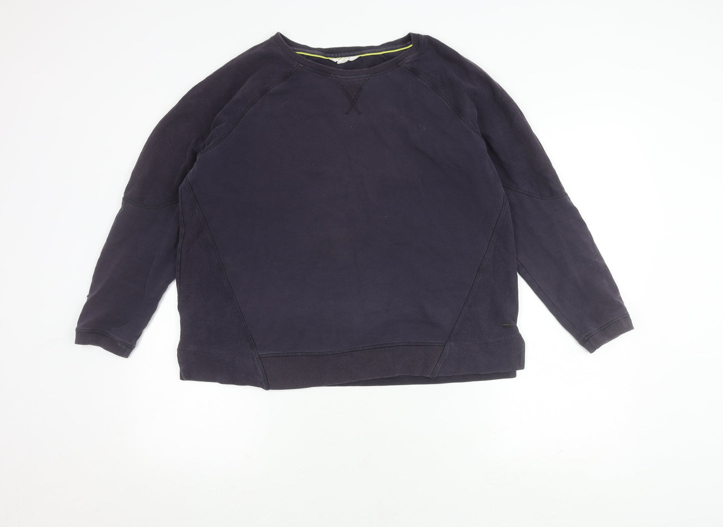 White Stuff Women's Navy Crew Neck Pullover Jumper Size 12