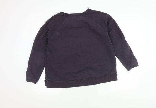 White Stuff Women's Navy Crew Neck Pullover Jumper Size 12