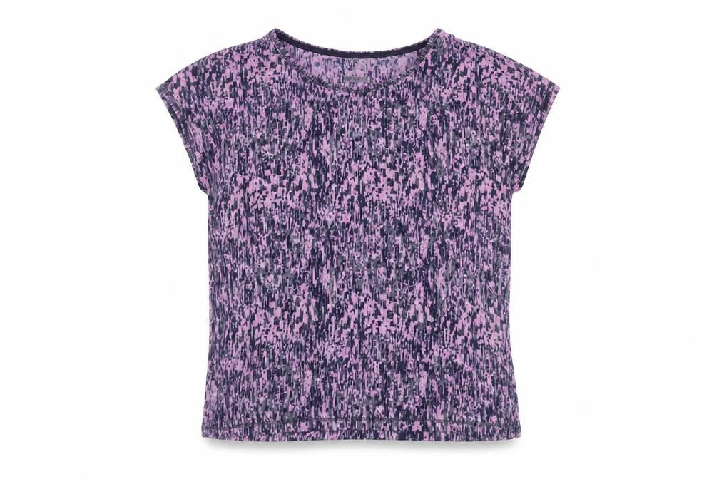 Marks and Spencer Women's Purple Abstract T-Shirt, Size 8
