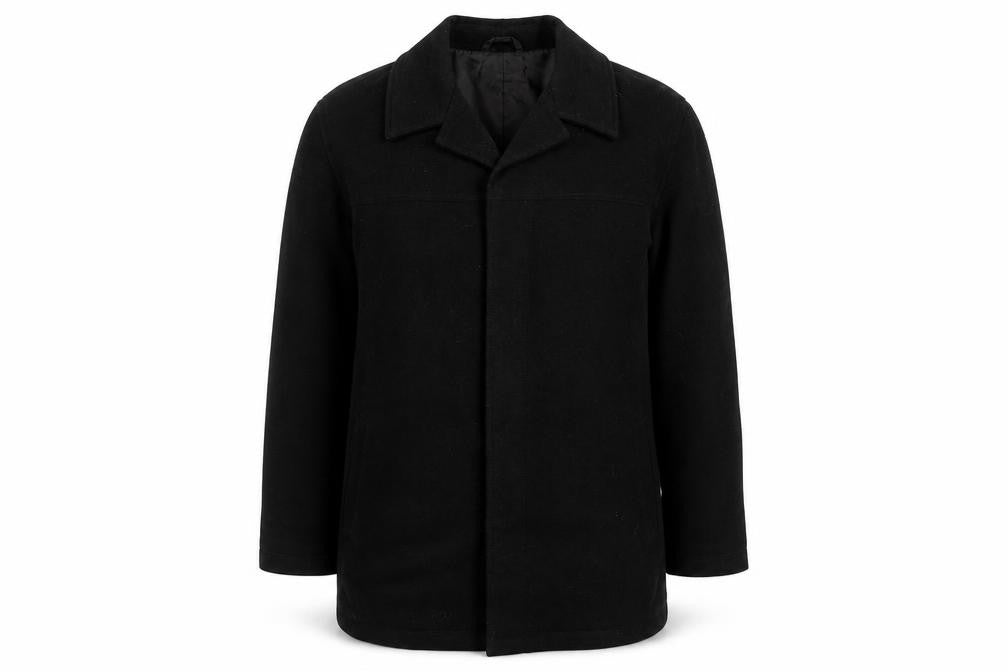 Marks & Spencer Women's Black Coat - Size L, Water Repellent