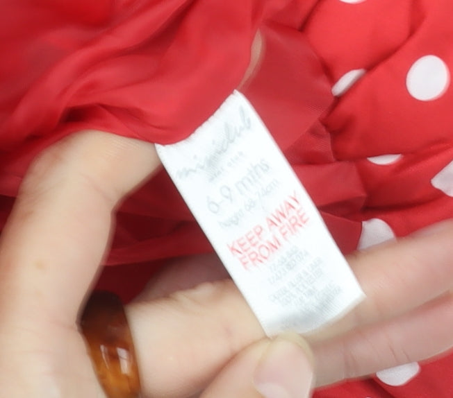 Mini Club Girls Red Puffer Jacket 6-9 Months
