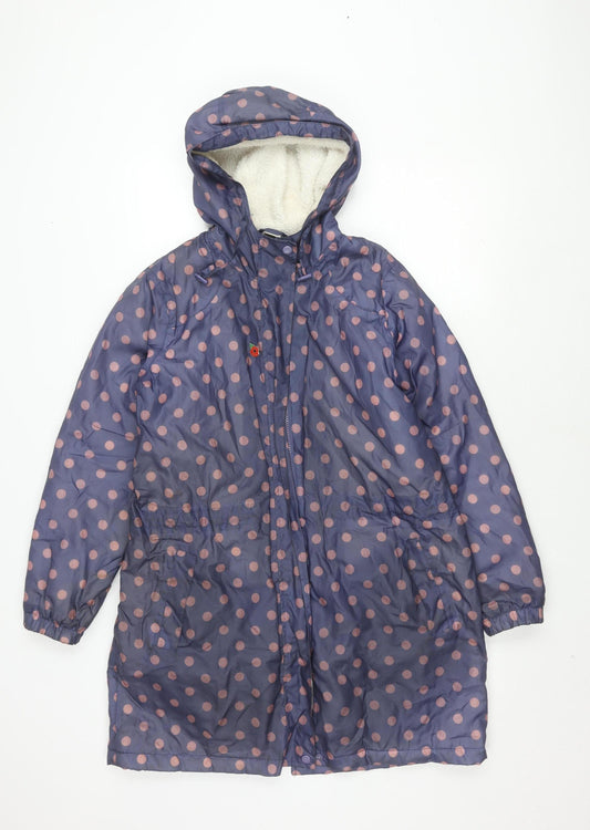 Cotton Traders Women's Multicolour Size 12 Polka Dot Coat